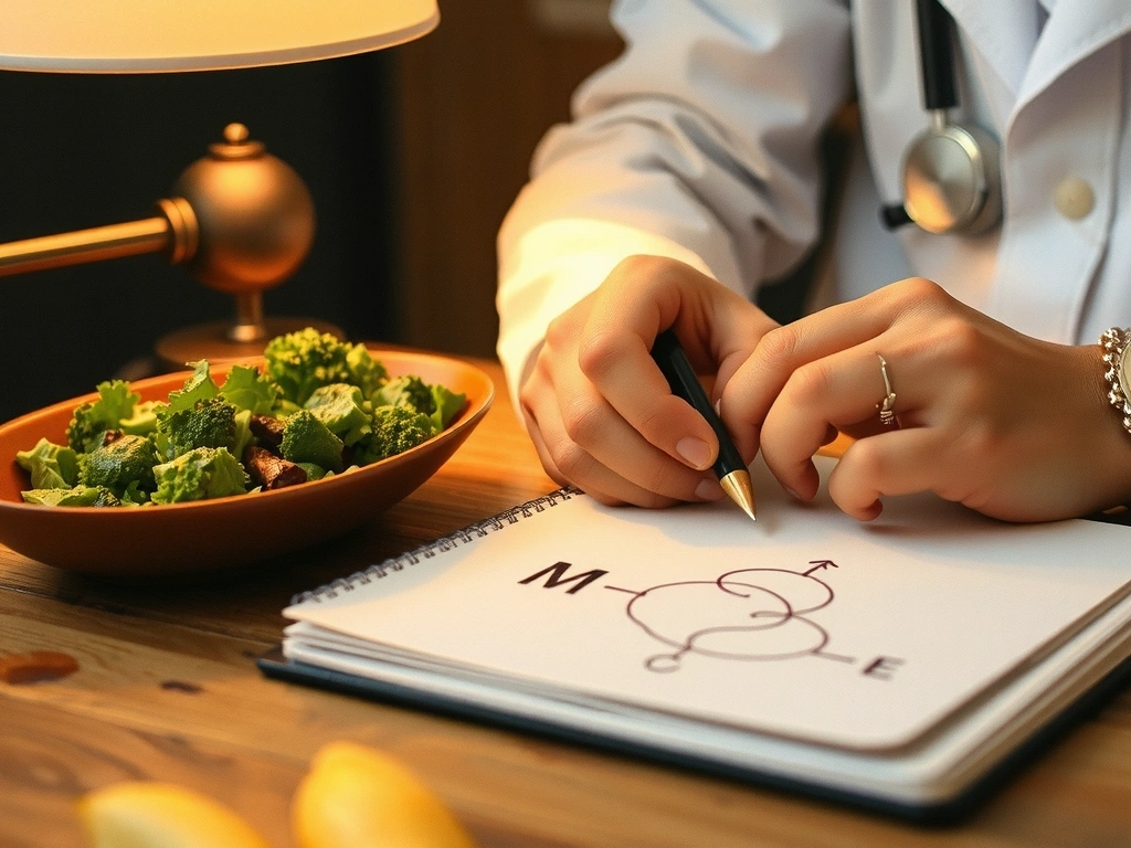 Metabolic feedback loop diagram